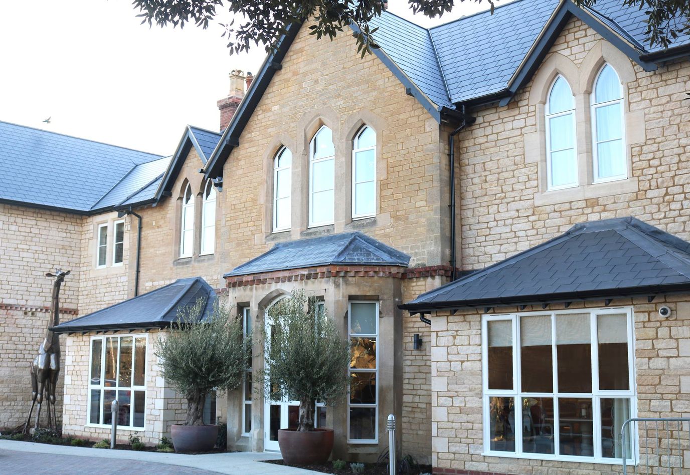Exterior view of Tallington Lodge Care Home building