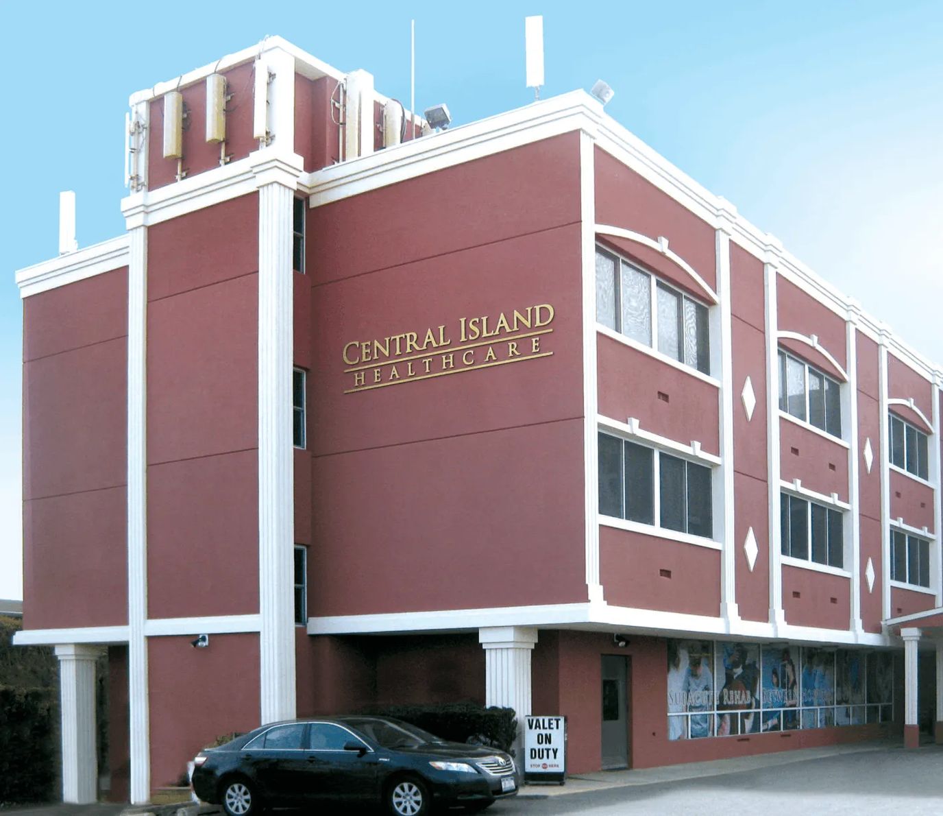 Exterior view of Central Island Healthcare facility.