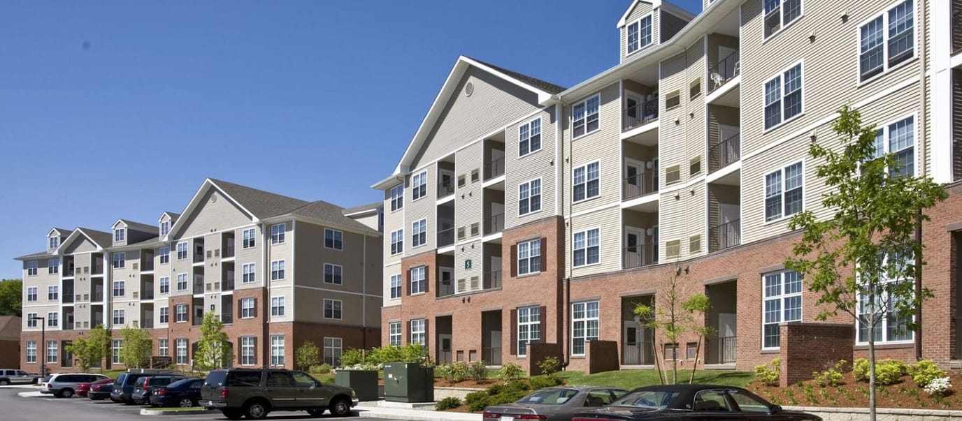 Exterior view of a modern assisted living facility