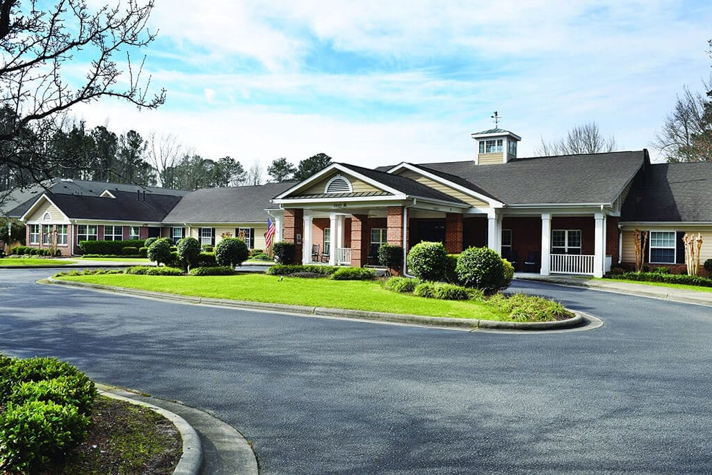 Exterior view of the assisted living facility