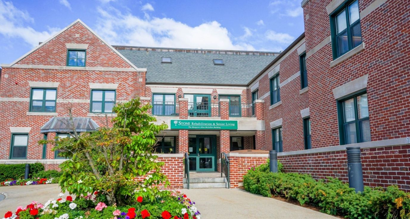 Exterior view of Stone Rehabilitation & Senior Living