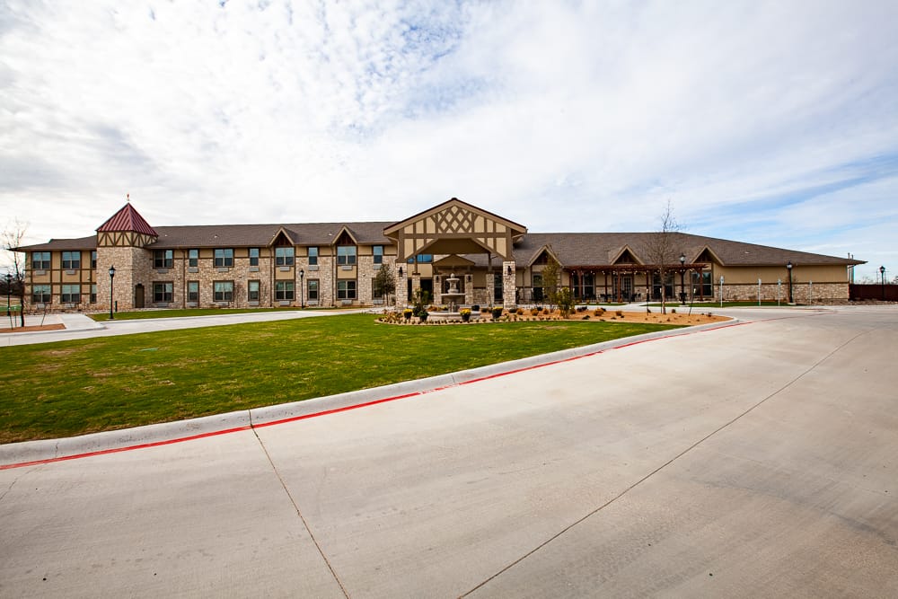 Exterior view of The Villages of Windcrest nursing home