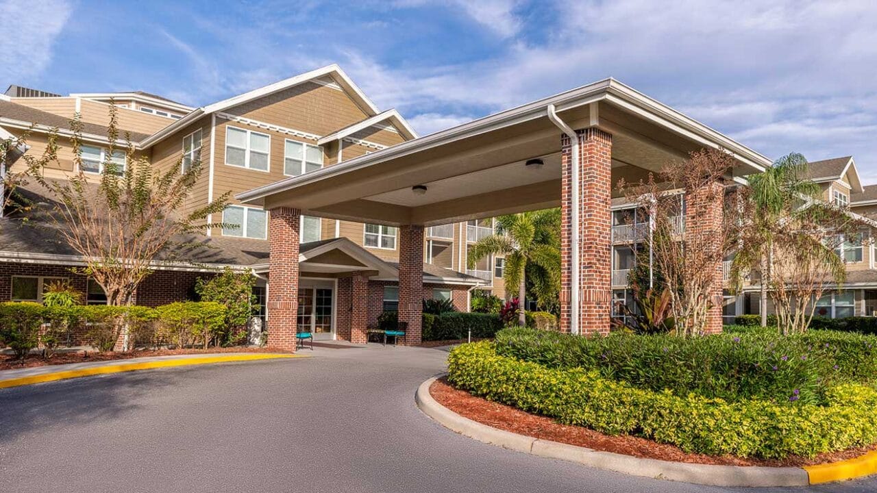 Entrance area of the Sky Active Desoto Beach Club facility