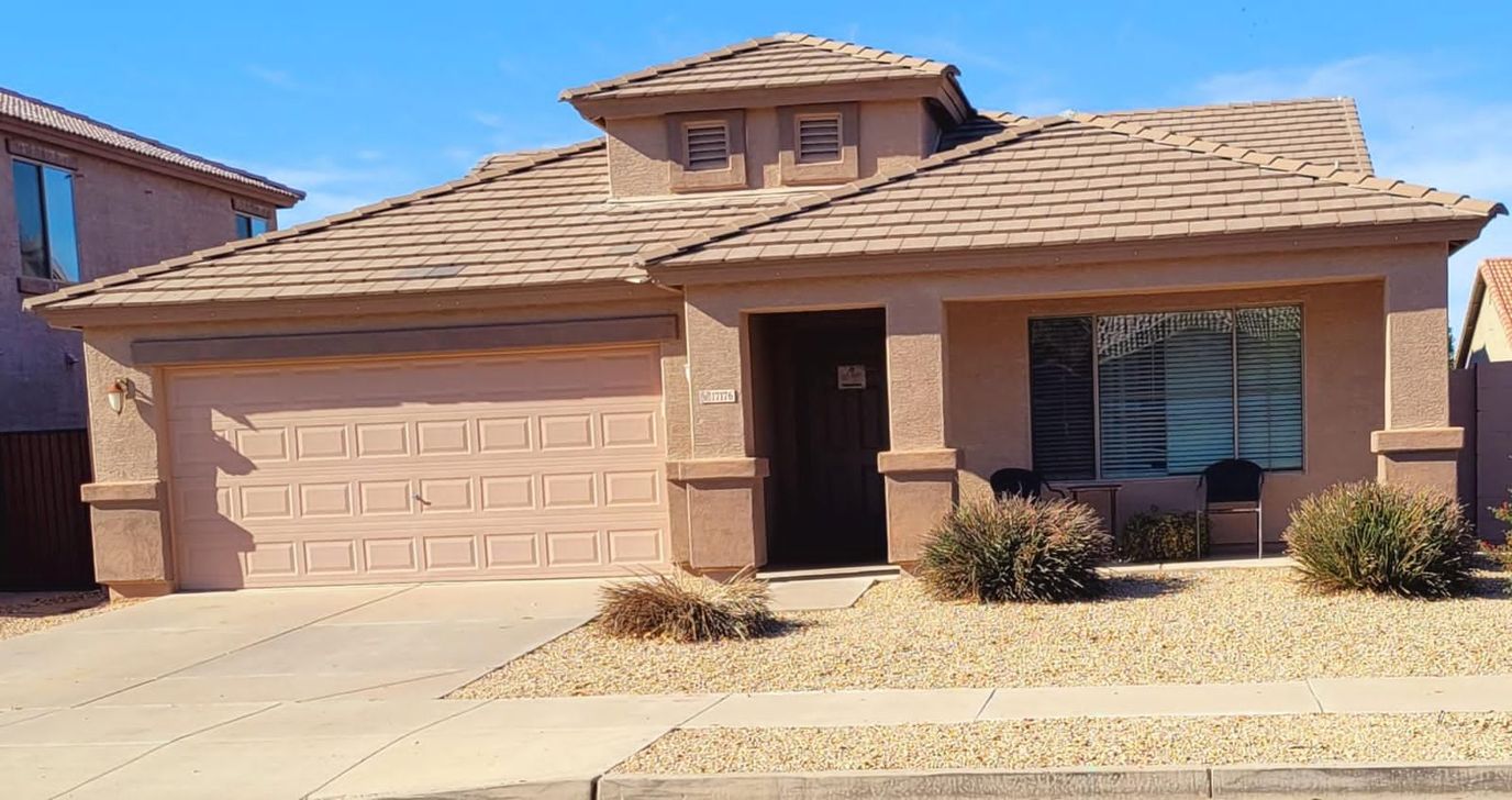 Exterior view of a single-story assisted living home