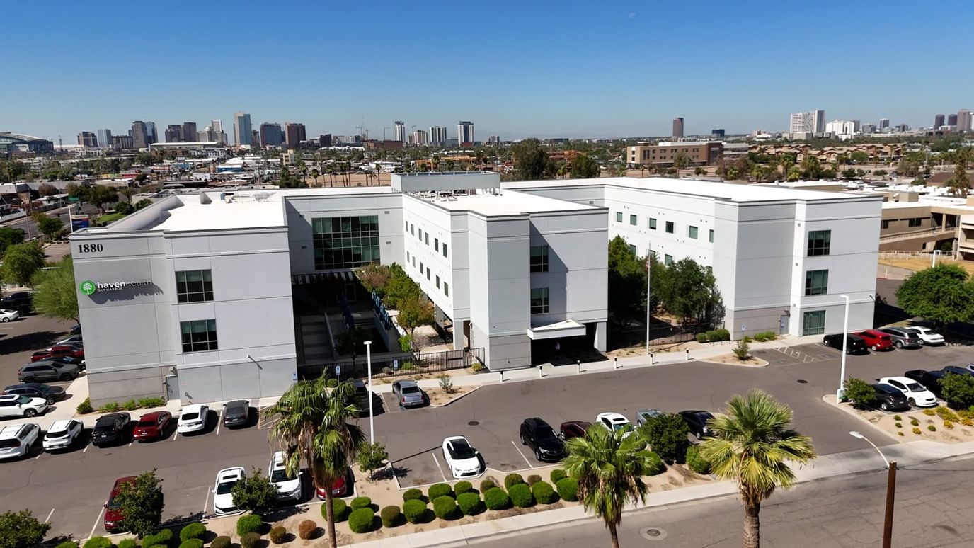 Aerial view of Haven Health Sky Harbor facility