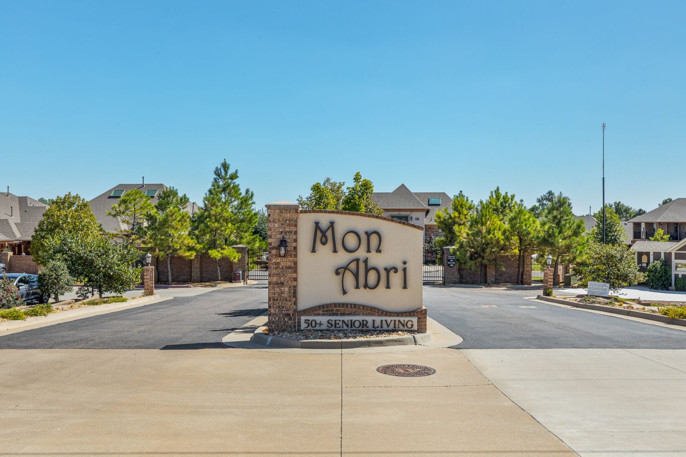 Entrance sign of Mon Abri senior living facility