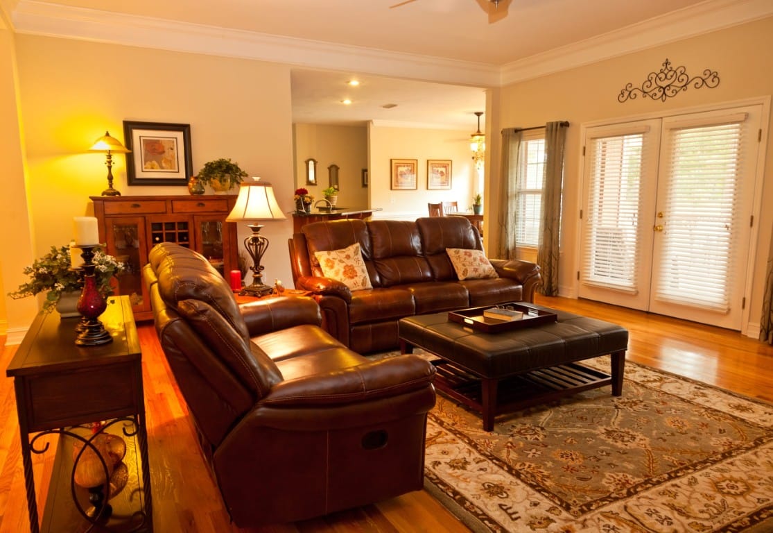 Cozy common area with comfortable seating and decor