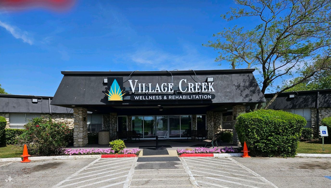 Exterior view of Village Creek Wellness and Rehabilitation facility