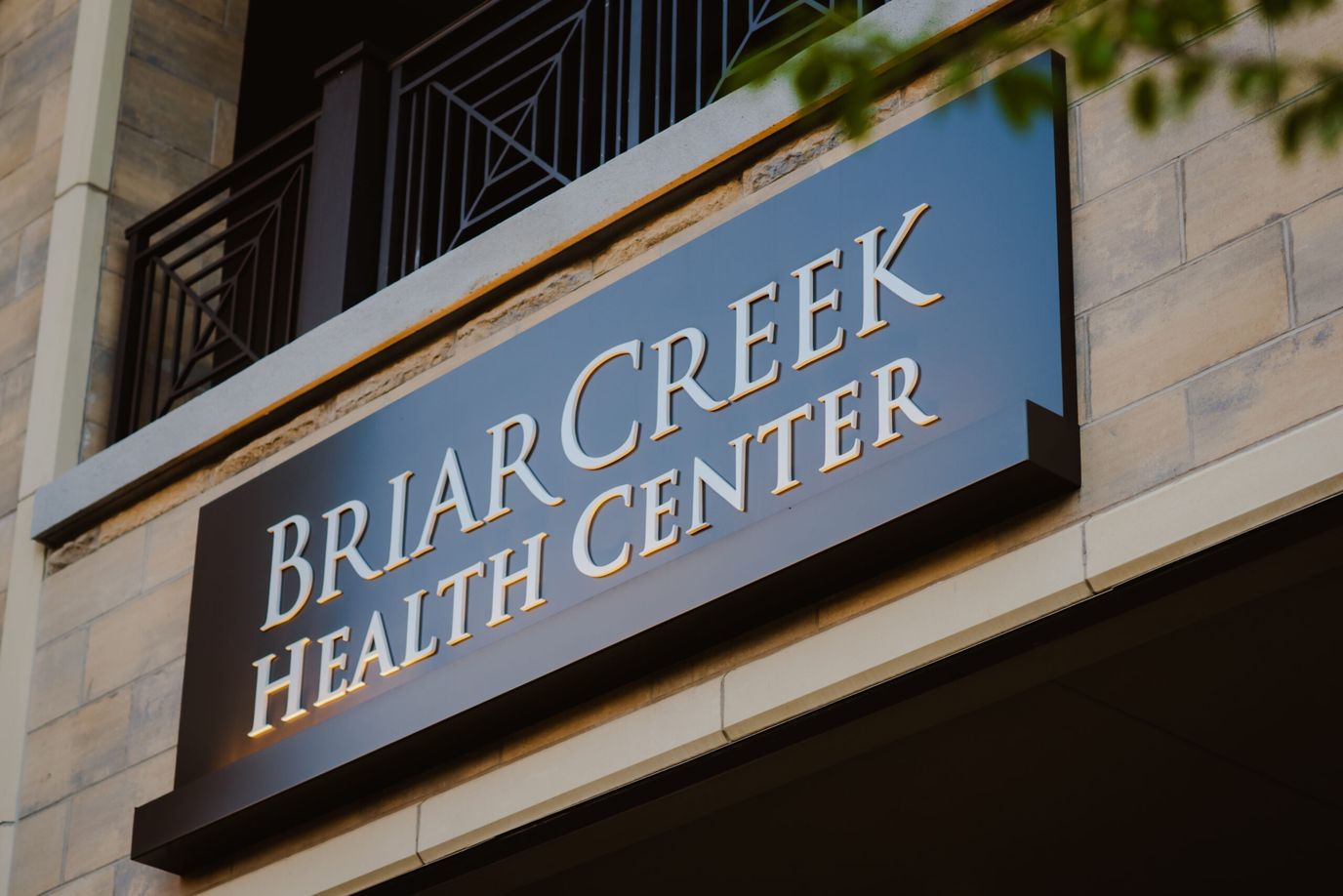 Sign displaying Briar Creek Health Center
