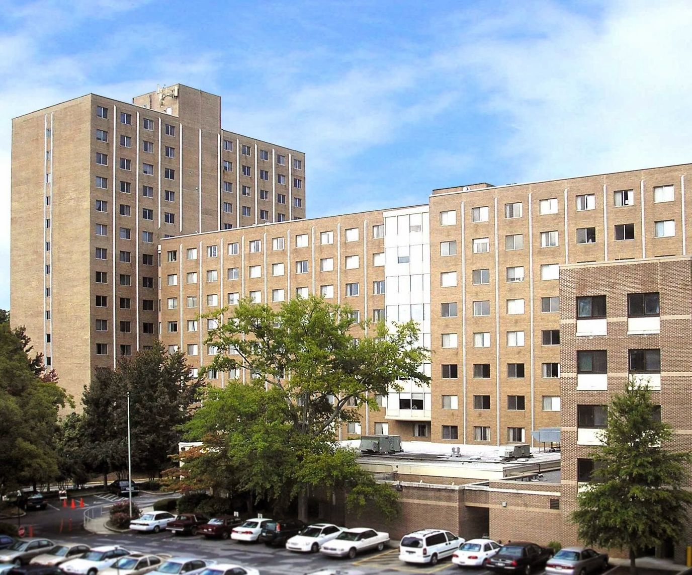 Exterior view of the Campbell Stone assisted living facility