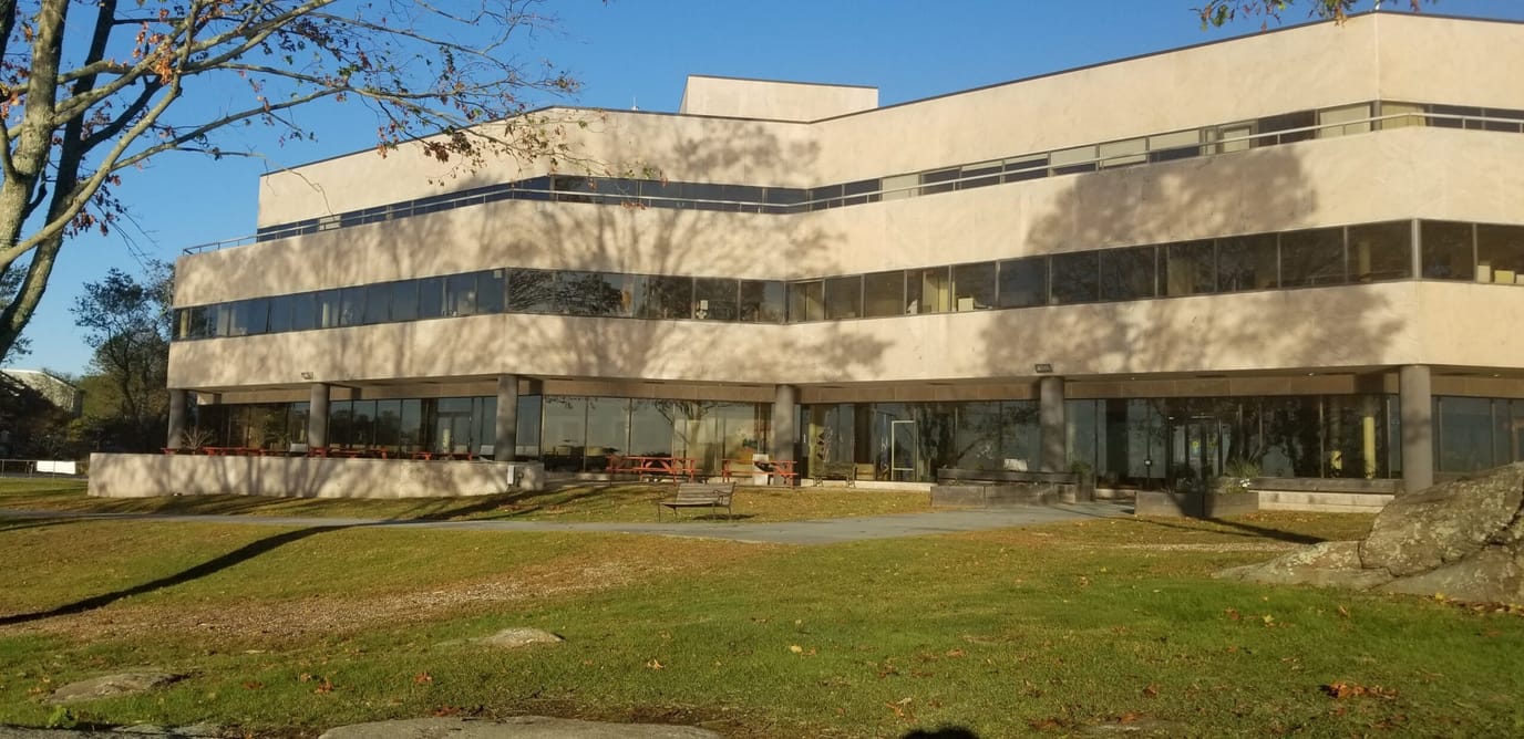 Exterior view of a senior living facility building