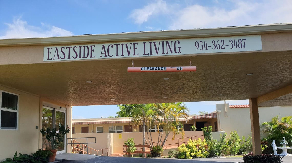 Entrance of Eastside Active Living facility