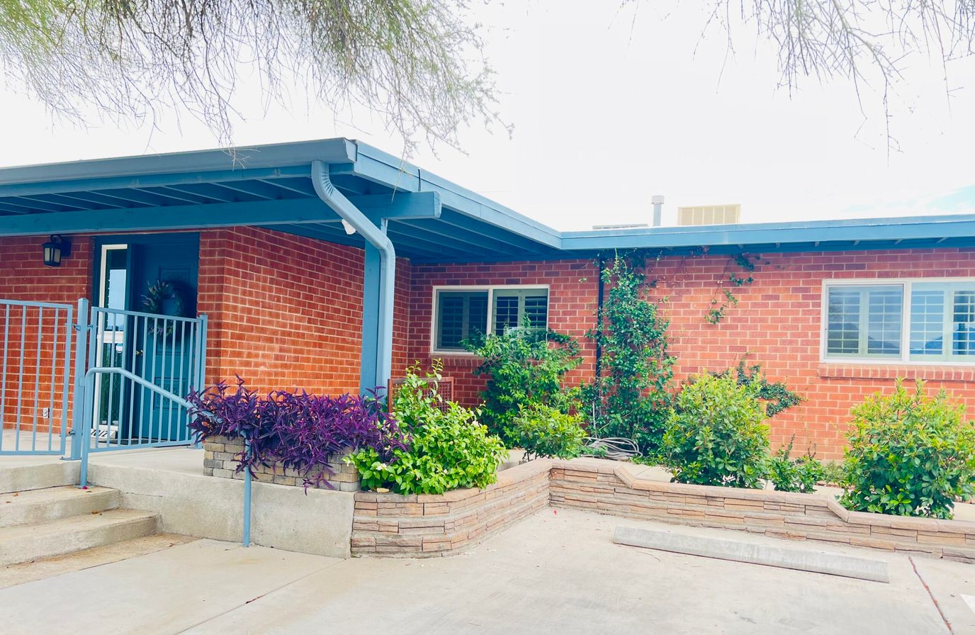 Exterior view of the assisted living facility entrance