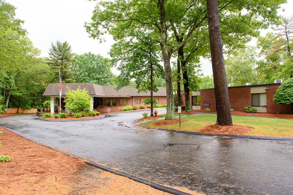 Exterior view of the Life Care Center of Acton building