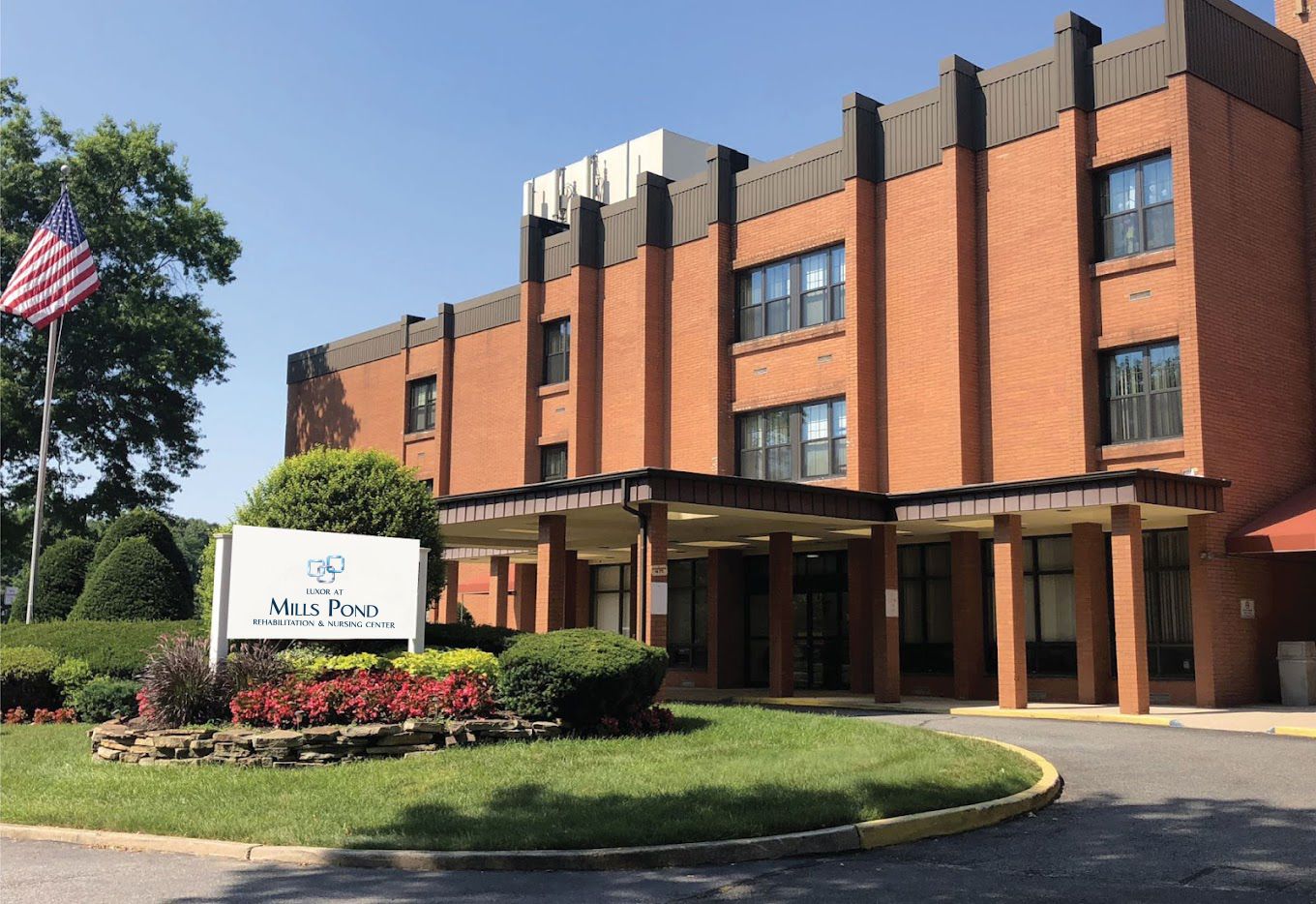 Exterior view of Mills Pond Rehabilitation & Nursing Center