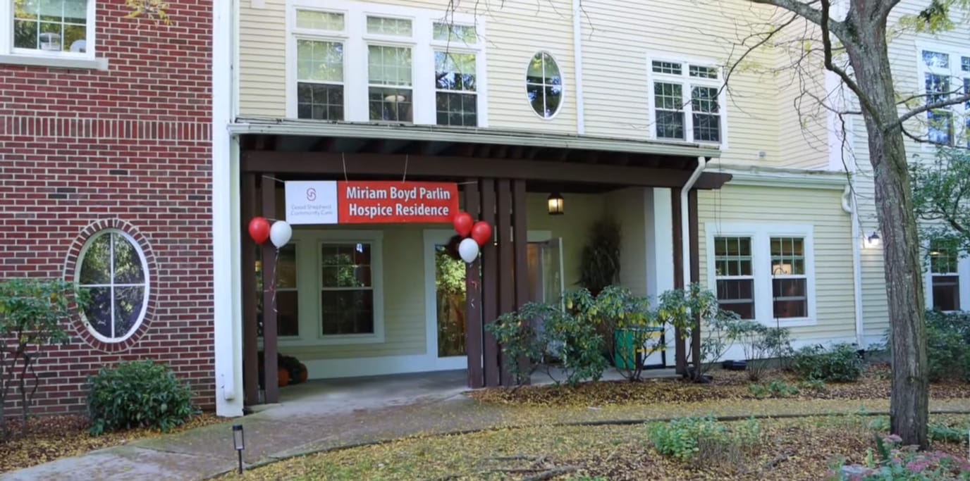 Exterior view of The Miriam Boyd Parlin Hospice Residence