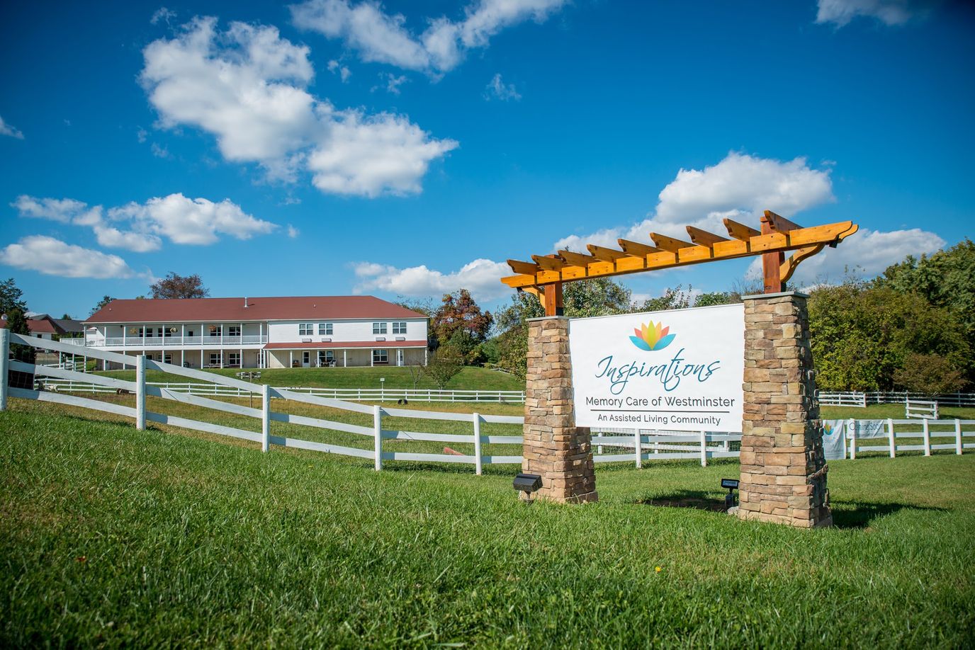 Sign for Inspirations Memory Care of Westminster