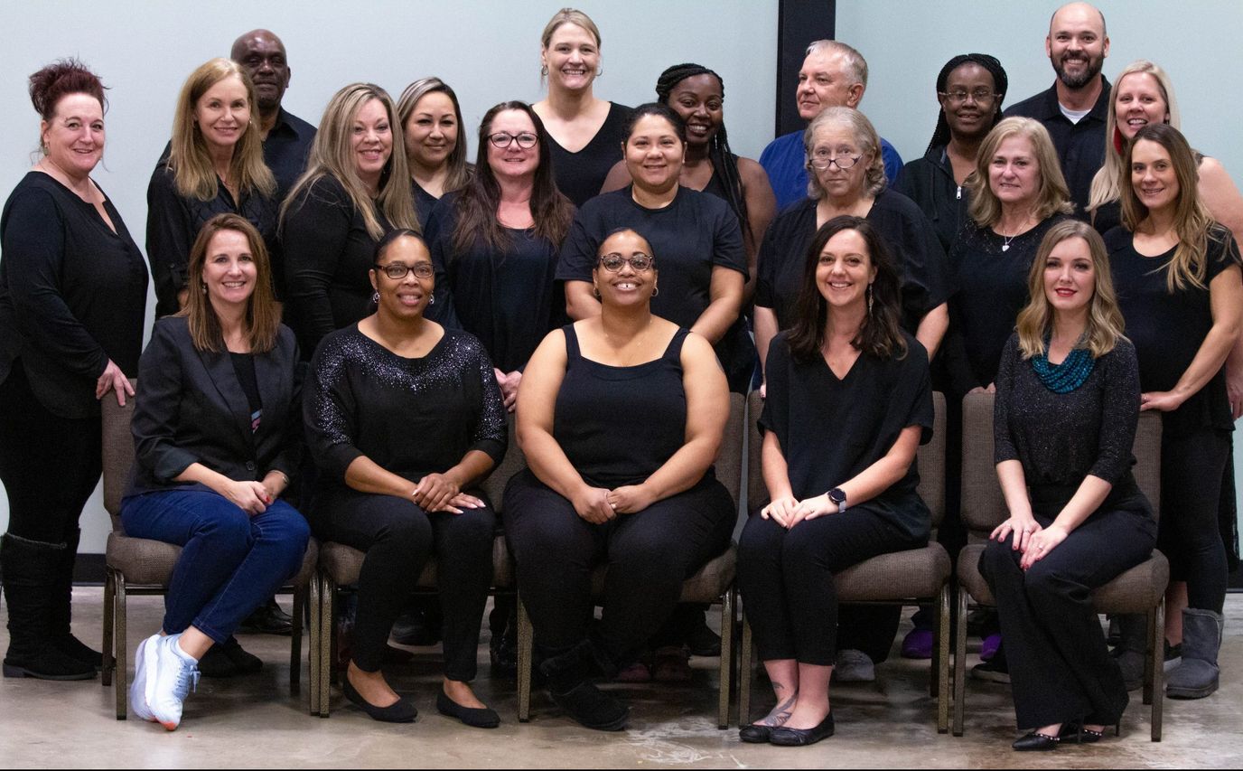 Group of staff members posing together