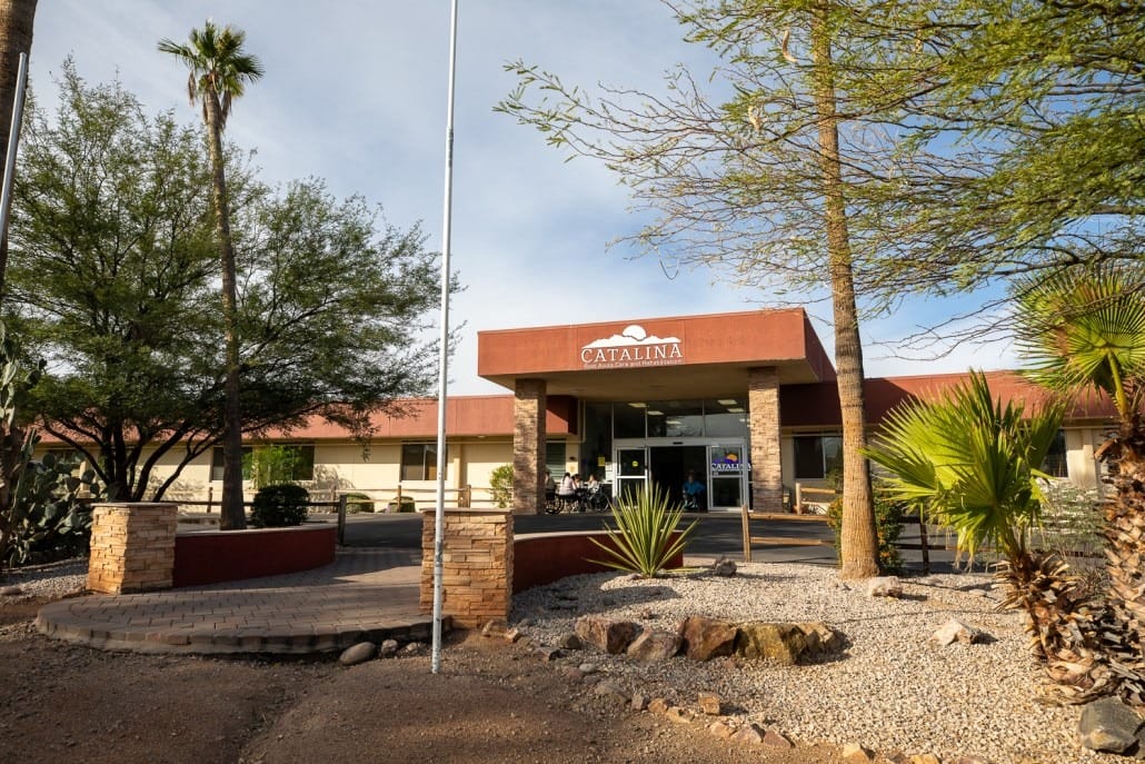 Exterior view of the Catalina Post-Acute & Rehabilitation building