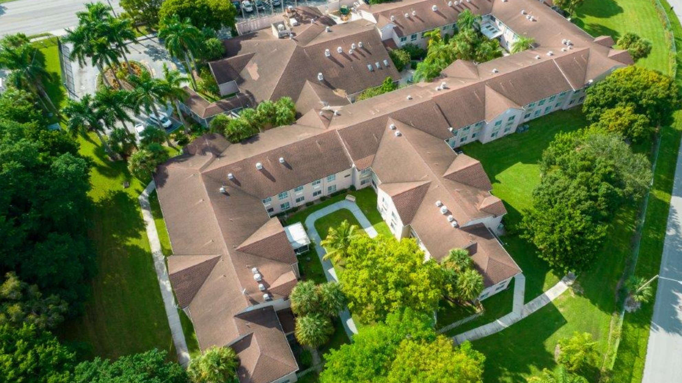 Aerial view of the Colonial Skilled Nursing Facility