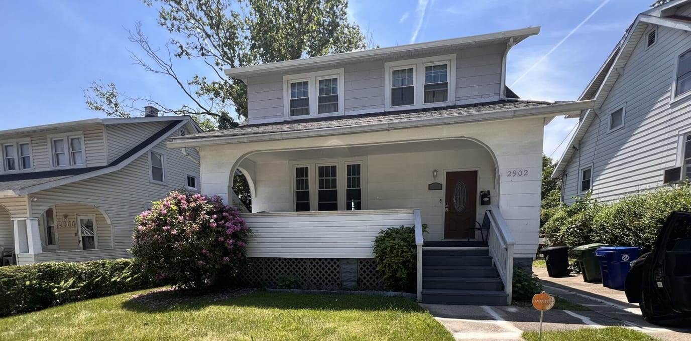 Exterior view of a two-story assisted living house