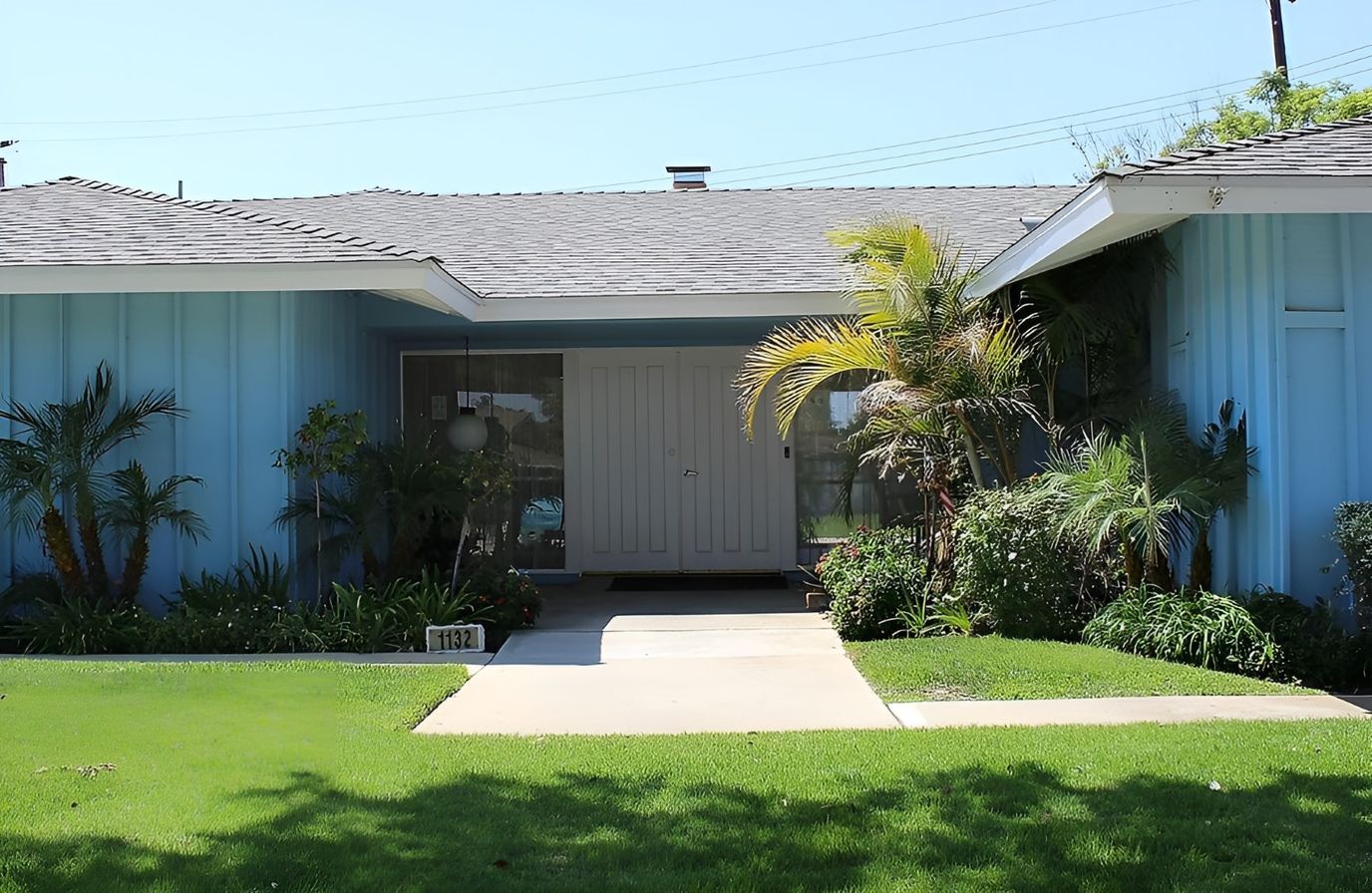 Exterior view of a senior care facility entrance
