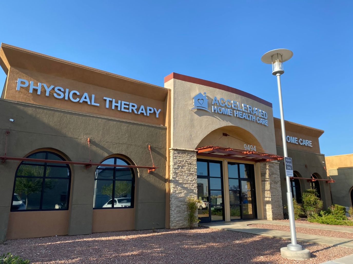 Exterior view of the Accelerated Home Health Care facility