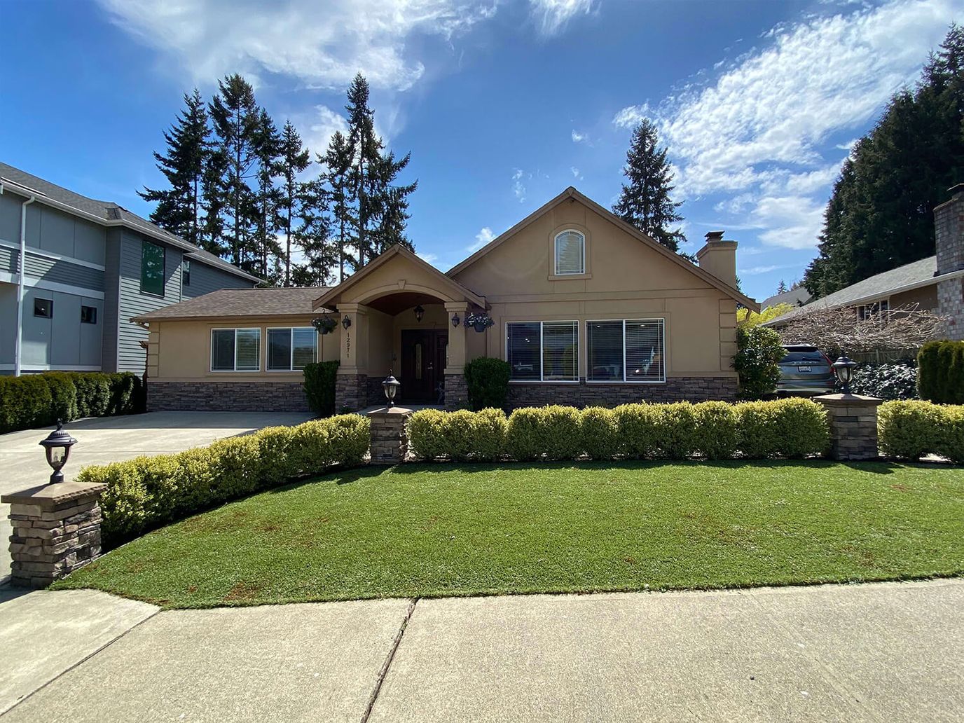 Exterior view of a residential retirement home