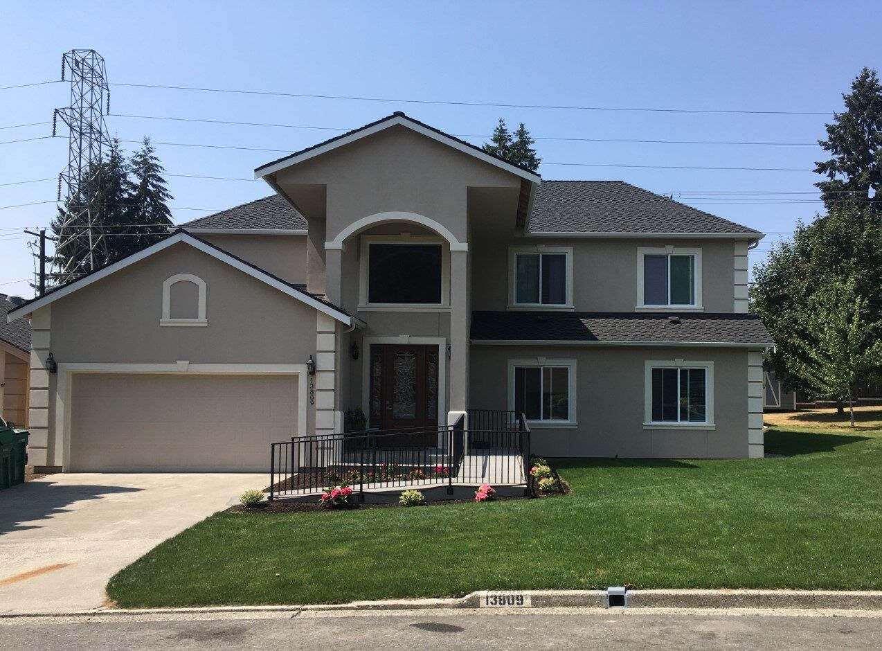 Exterior view of a residential facility with landscaping