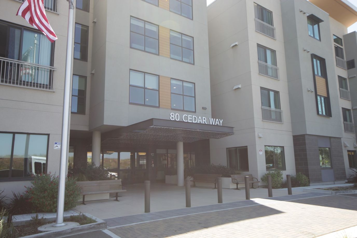 Exterior view of the Ivy Park facility with an entrance