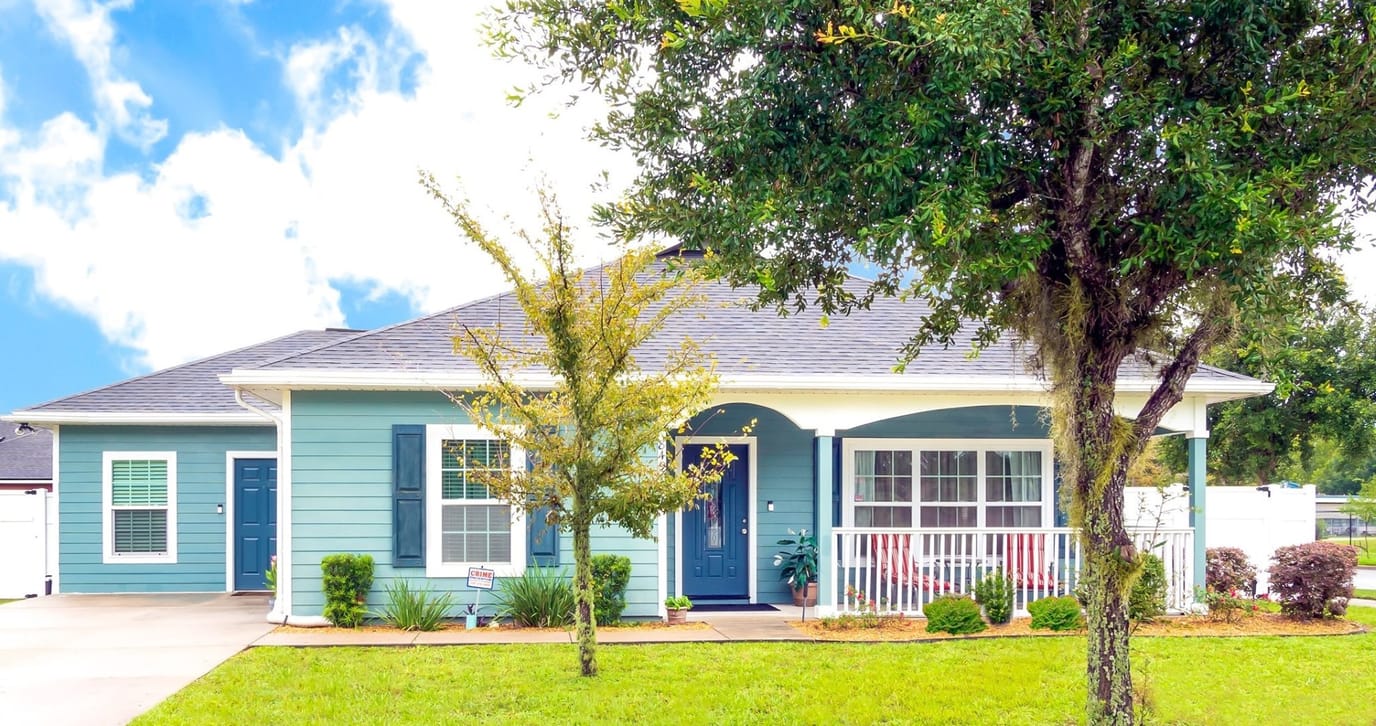 Exterior view of a residential-style assisted living facility