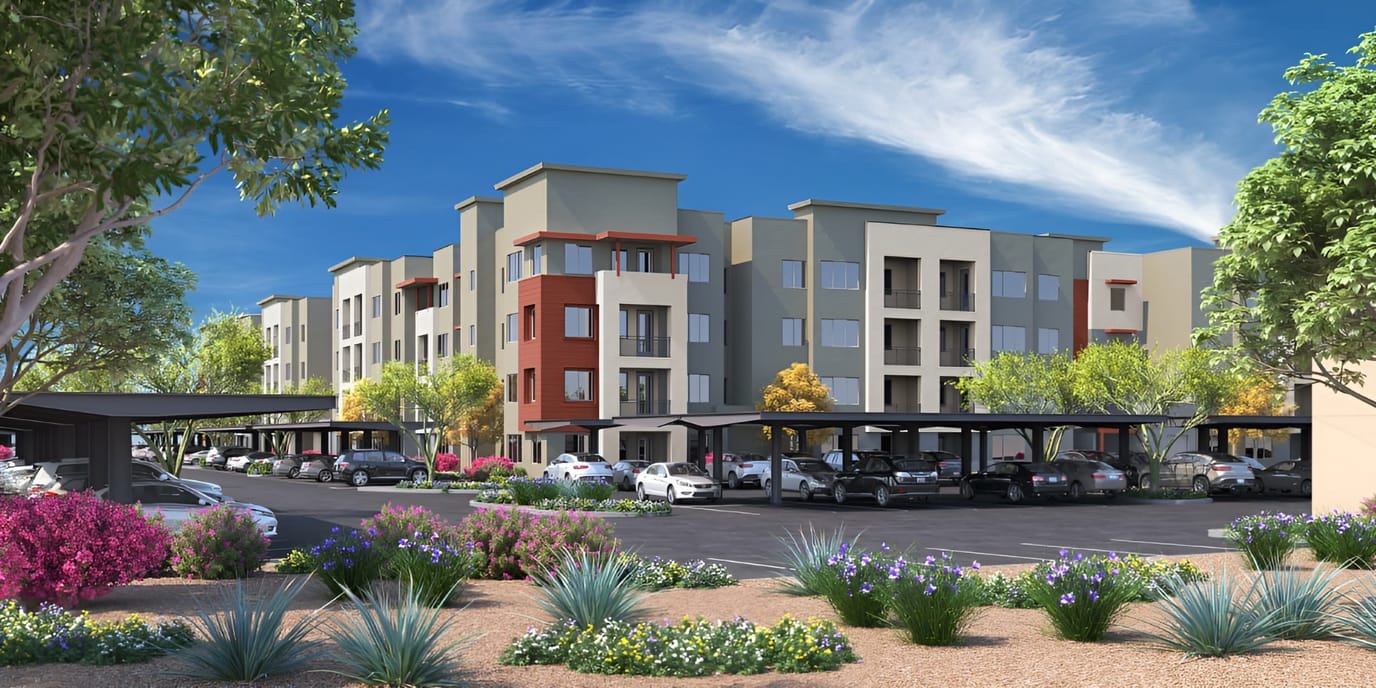 Exterior view of Suncrest Vista at Canyon Trails apartments