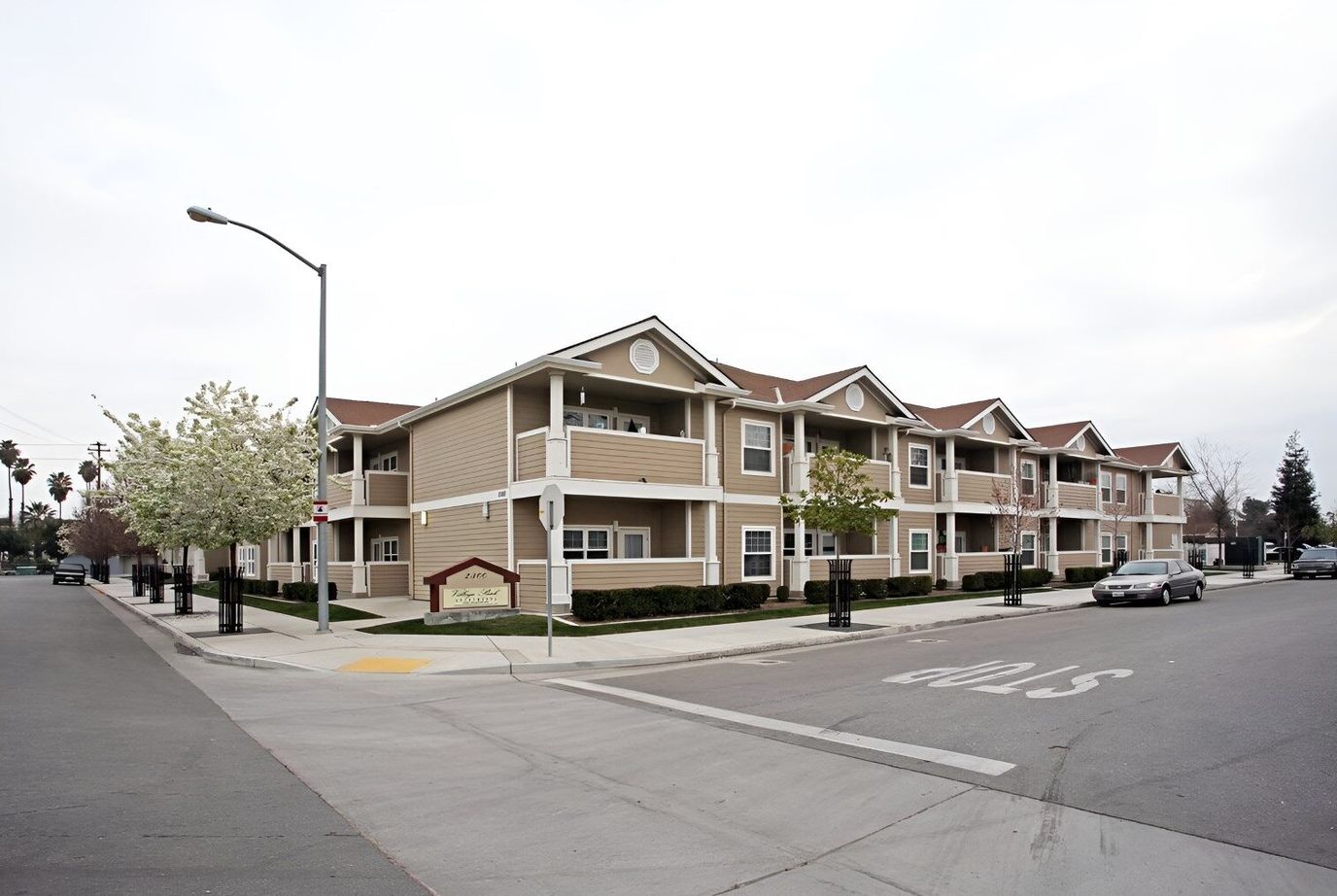 Exterior view of Village Park Senior Apartments