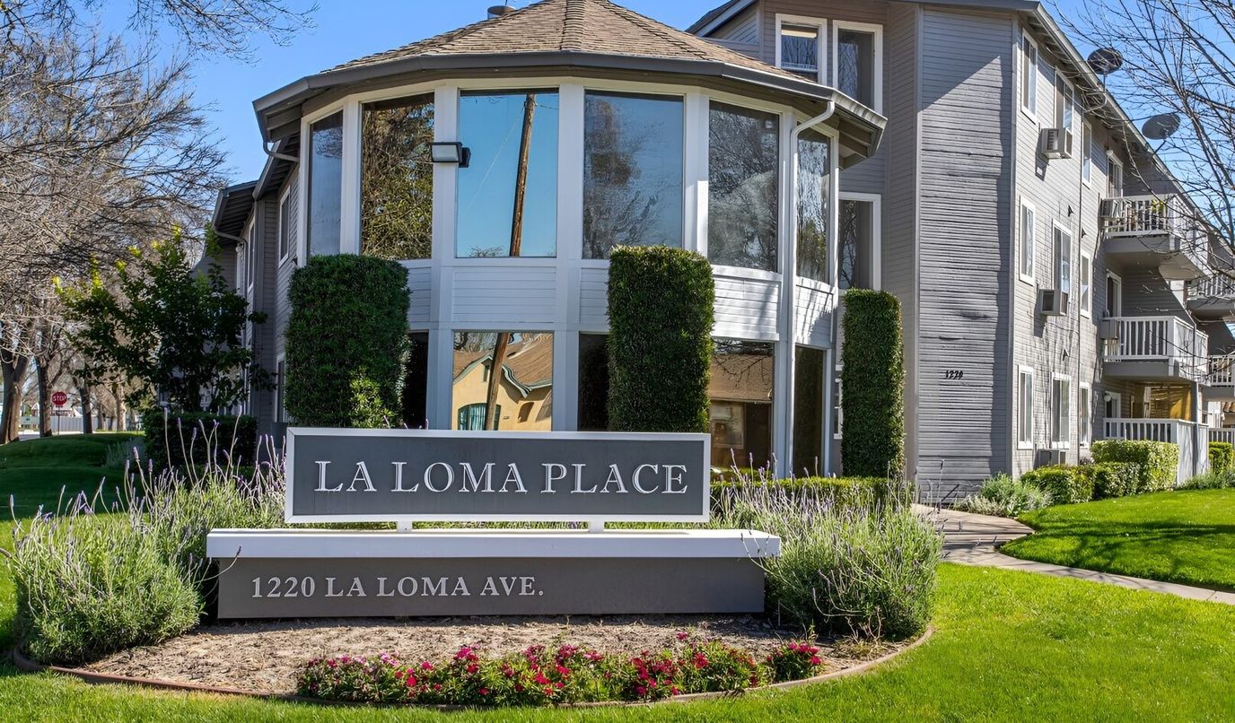 Exterior view of La Loma Place with landscaping
