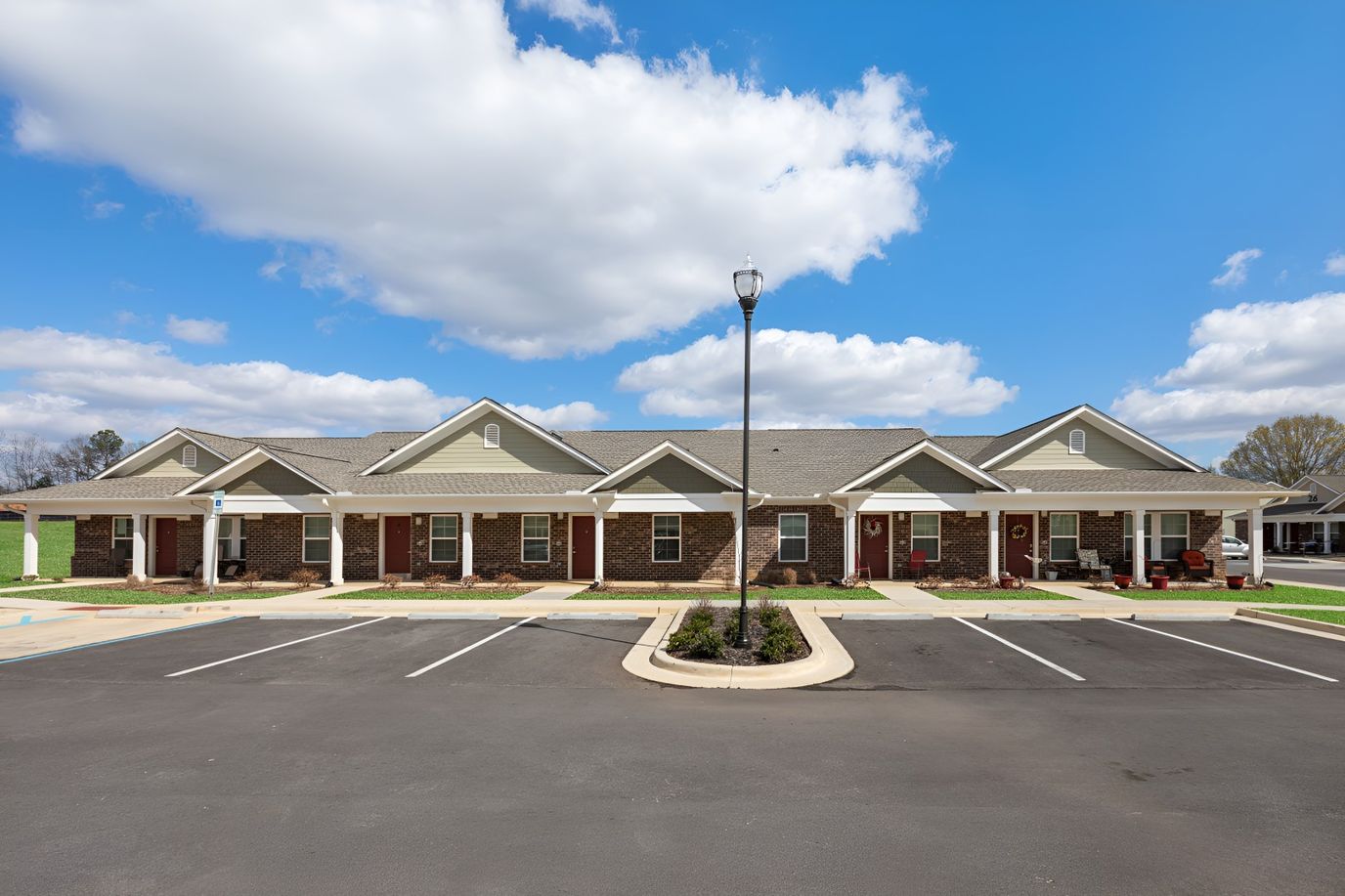 Exterior view of Stoneridge Villas with outdoor space