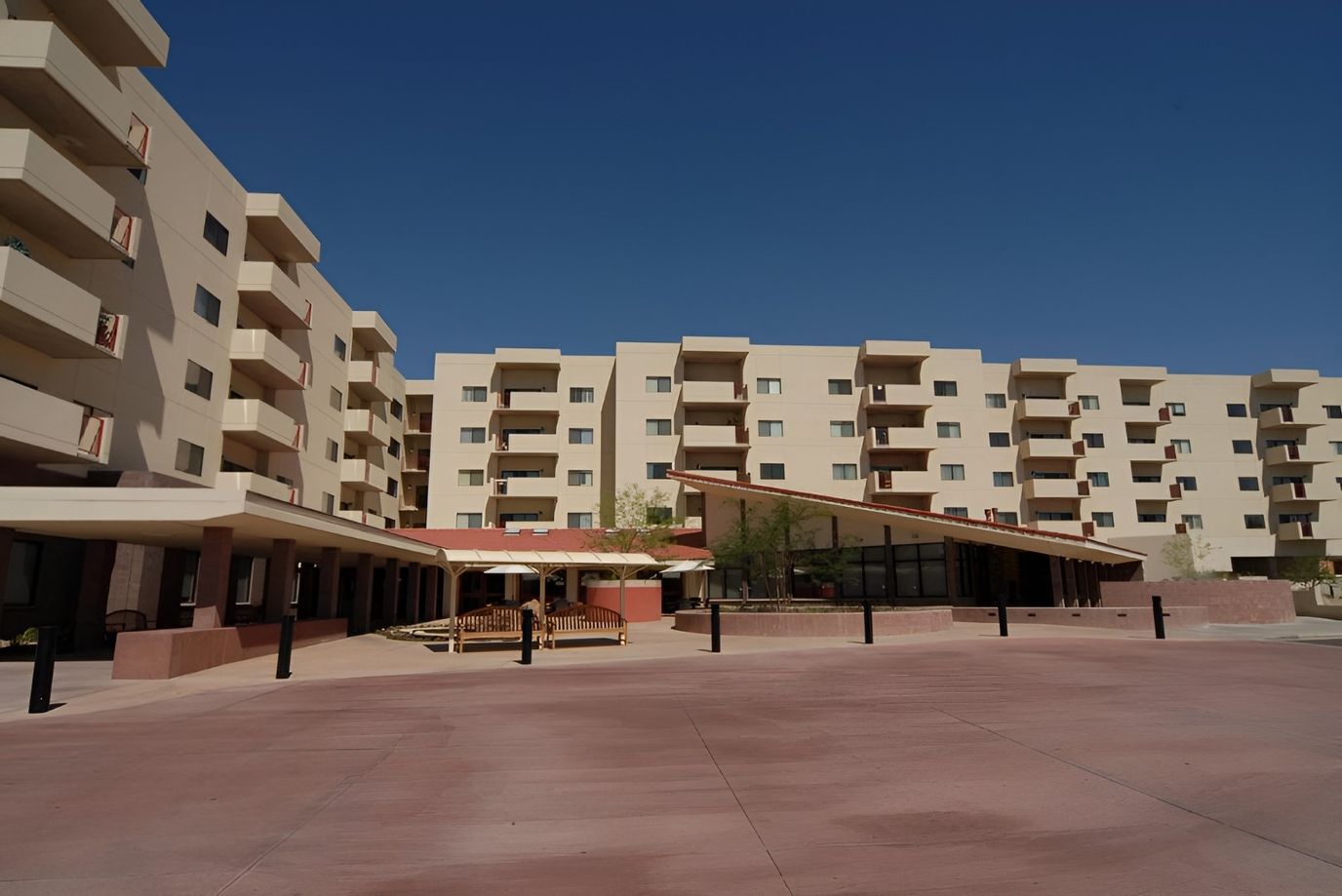 Exterior view of Friendship Village Tempe building