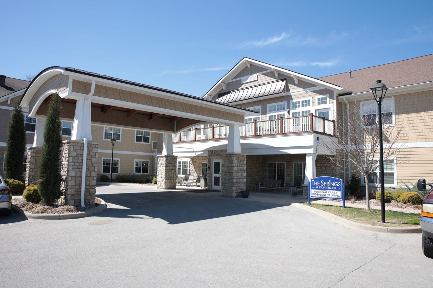 Exterior view of The Springs at Stony Brook facility