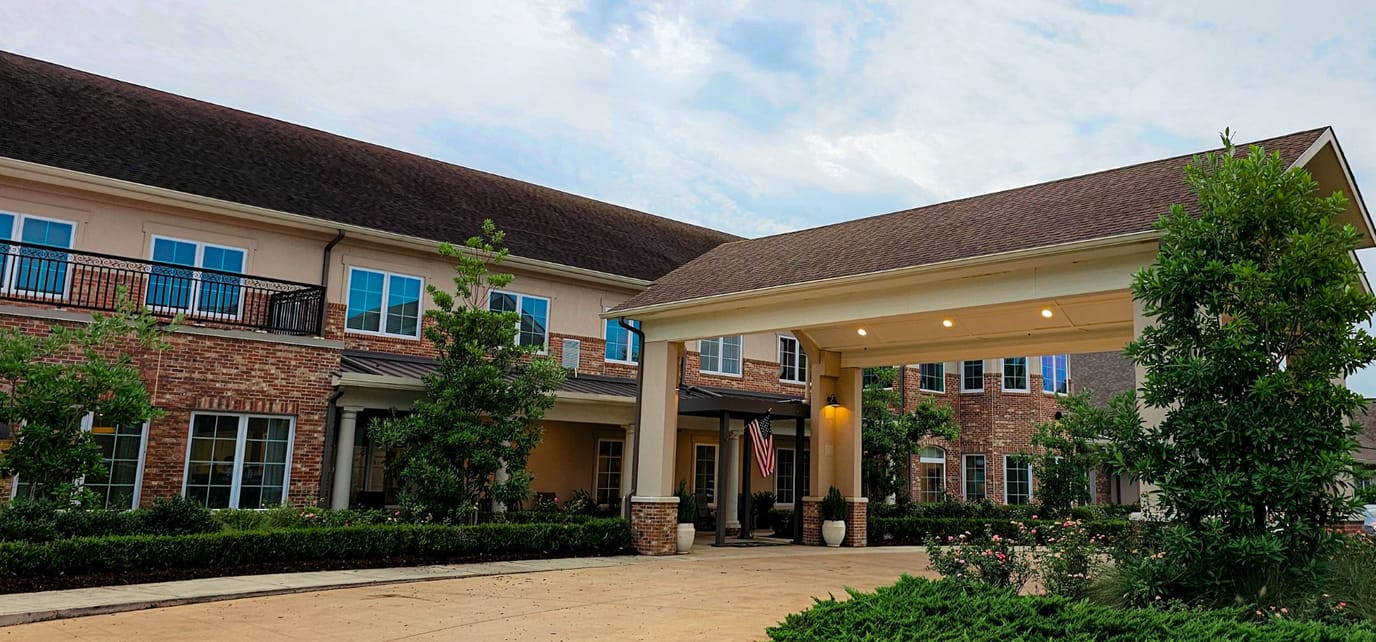 Exterior view of Barclay House facility entrance