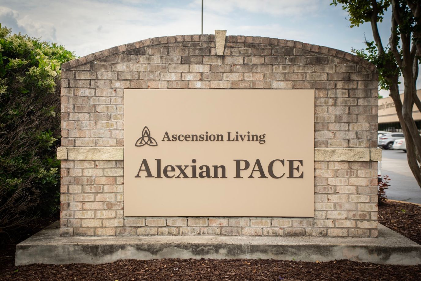 Exterior sign of Ascension Living Alexian PACE facility