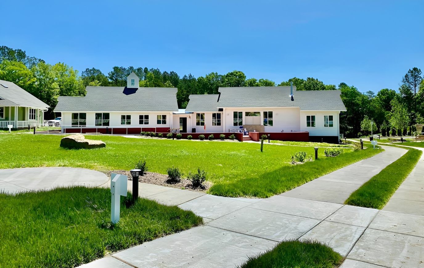 Exterior view of the Village Hearth facility