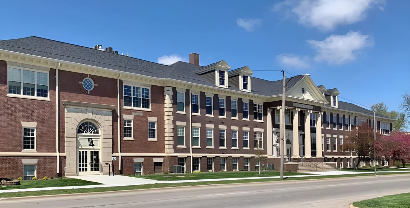 Exterior view of Tiger Senior Apartments building
