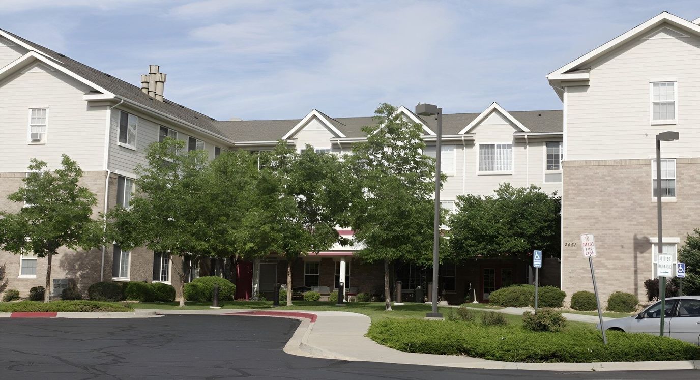 Exterior view of a nursing home facility