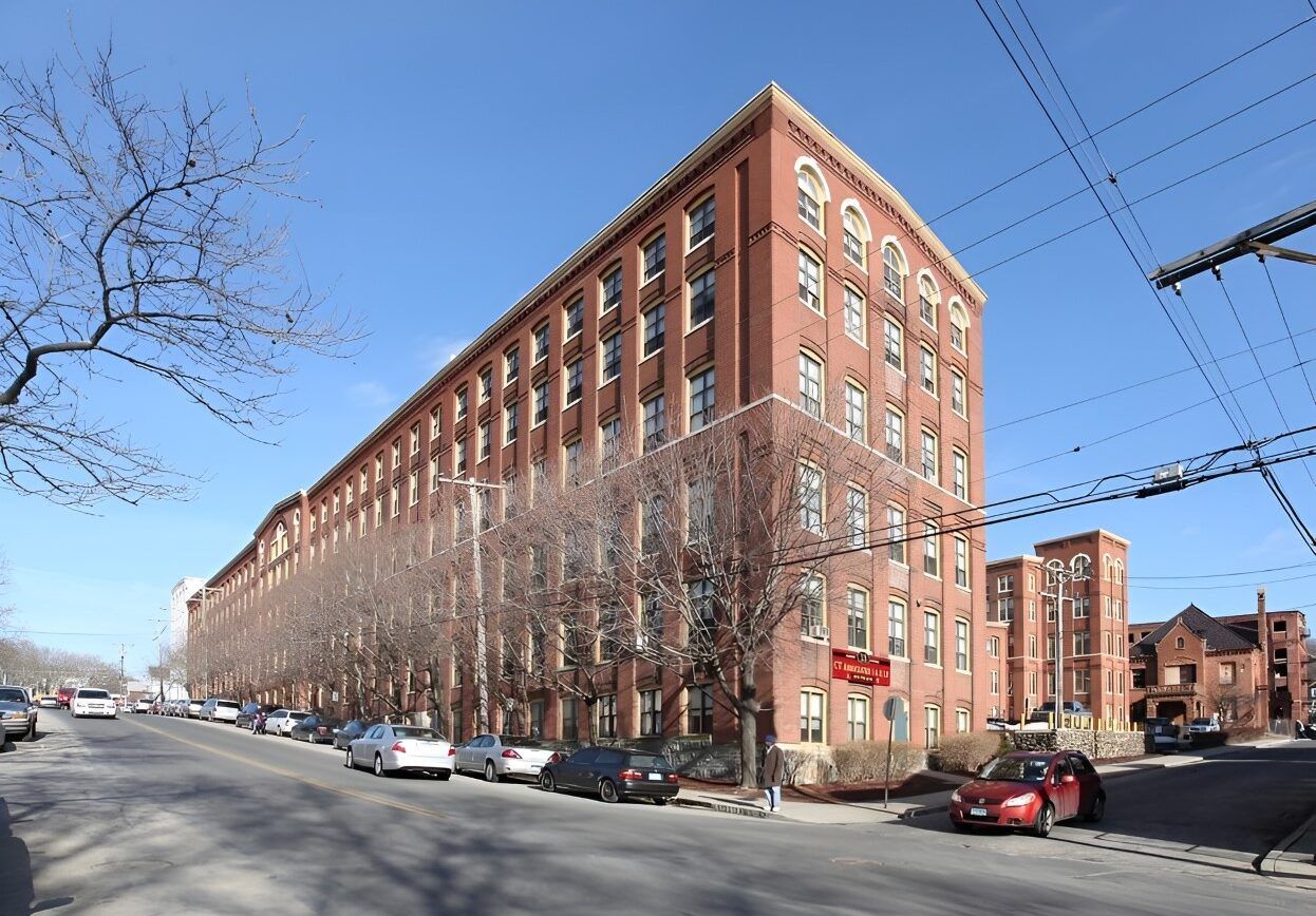 Exterior view of a senior living facility building