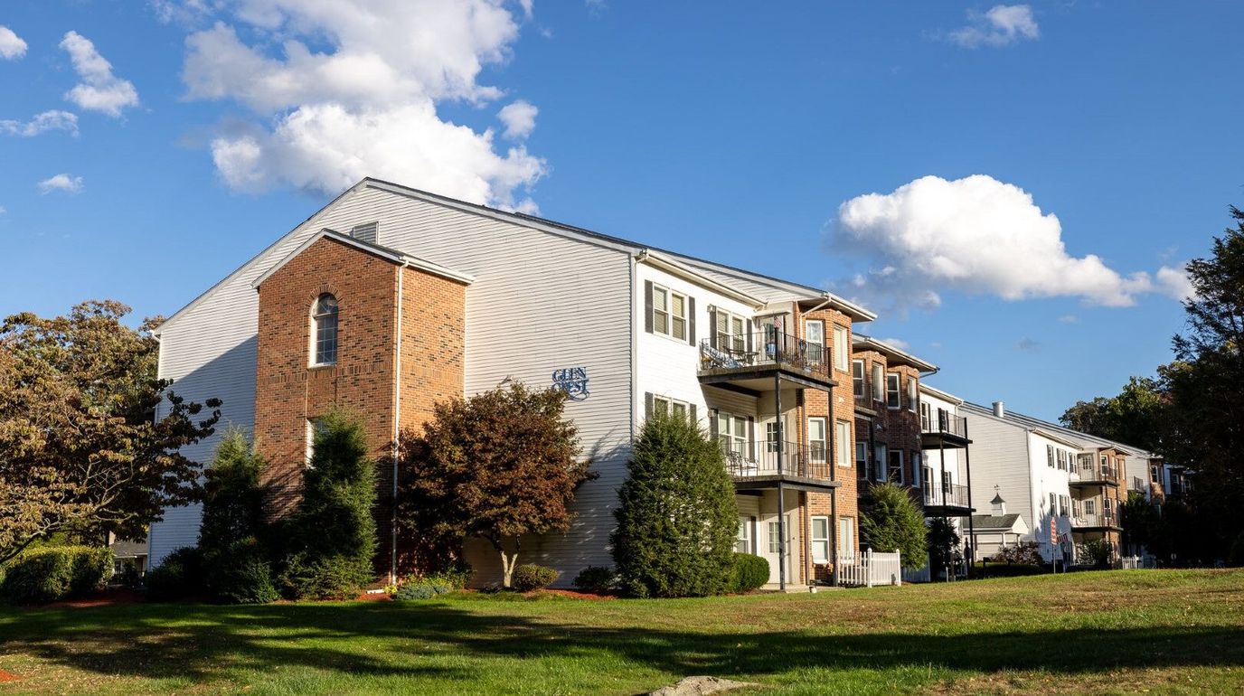 Exterior view of a senior living facility building