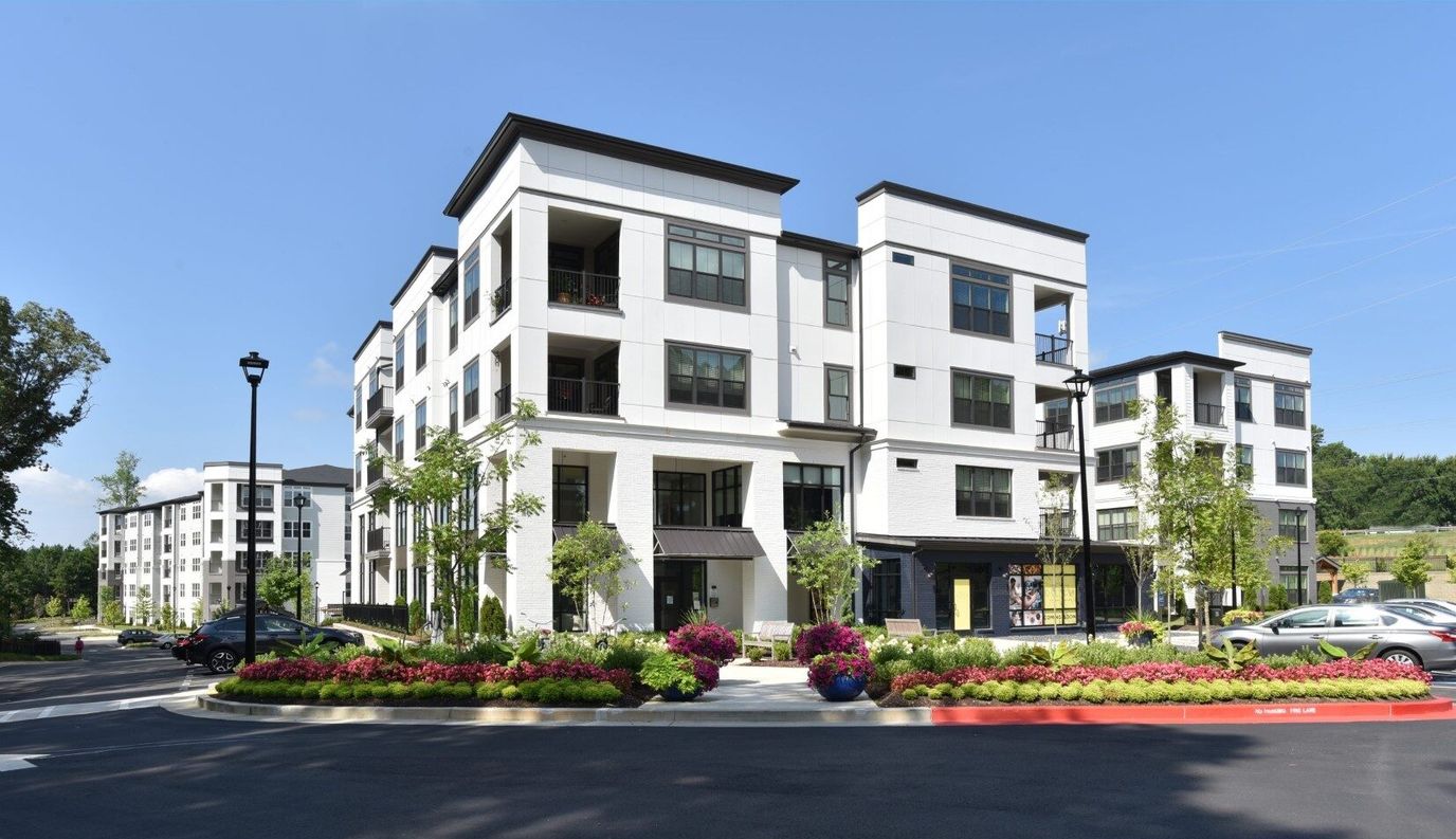 Exterior view of a modern senior living facility