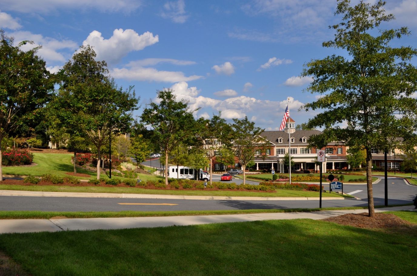 Exterior view of Sterling Estates of East Cobb with landscaping
