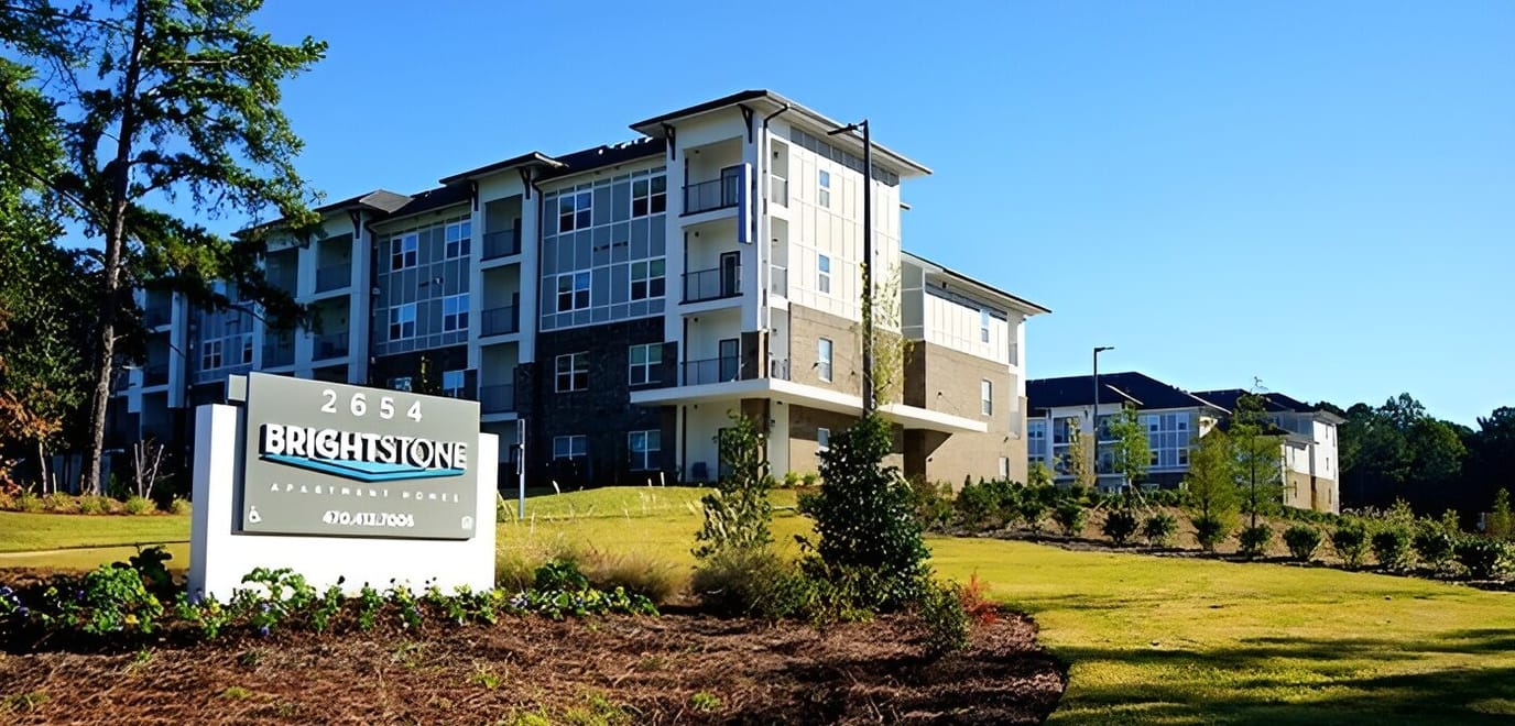 Exterior view of Brightstone Senior living facility