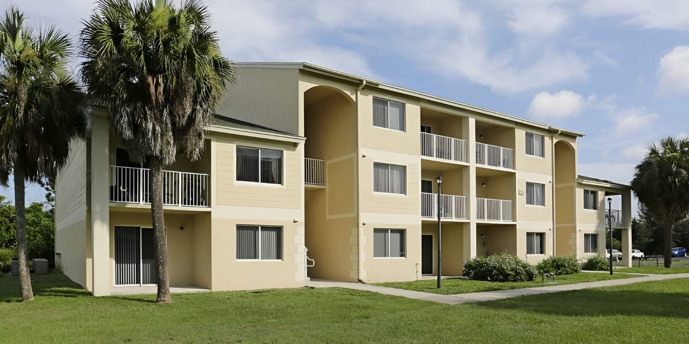 Exterior view of a multi-story assisted living building