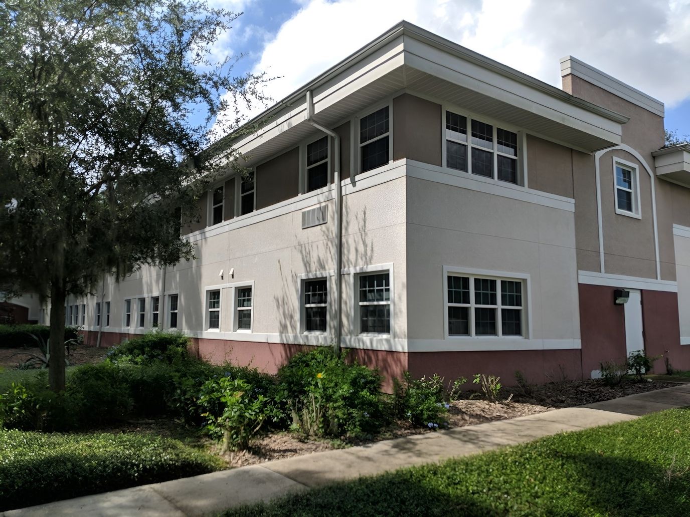 Exterior view of Apostles Village building