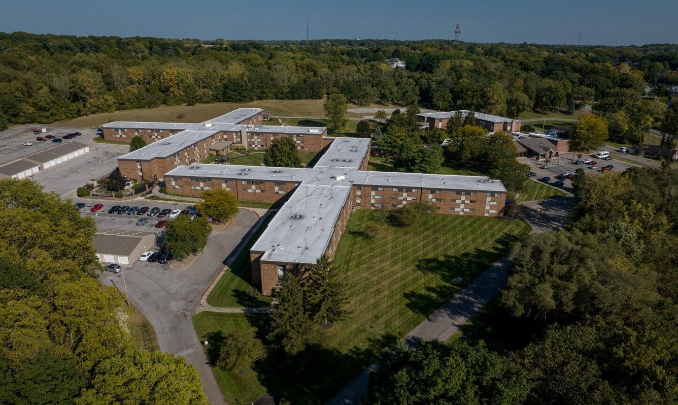 Aerial view of St. Paul's Life Plan Community campus